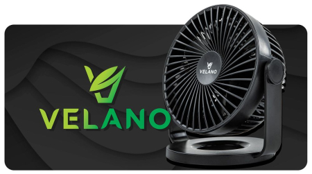 Ventilator portabil cu acumulator USB 1200mAh 4 viteze (VELWEBS0011) [9]