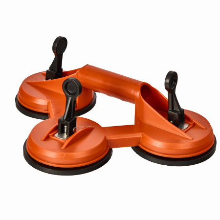 Scule de mana - Ventuza tripla plastic montat placi sticla parbrize 120mm 150kg (KD10652)