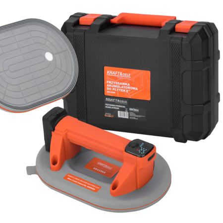 Produse noi (necategorizate) - Ventuza vibranta electrica pe baterie 7.4V 3Ah 300Kg 240mm vibrator aliliere nivelare placi (KD11965)