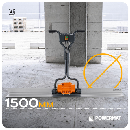 Vibrator pentru beton cu rigla vibranta din aluminiu 1,5 m 200W 2950 rpm PM1505 (PM-ELW-200T) [10]