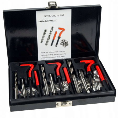 Trusa set reparatie filete stricate deteriorate M6-M10 88 piese cu insertie metalica (37004) [2]