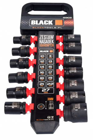 Set trusa chei tubulare impact 1/2 13 piese 10-27mm intarite, pistol impact (13303) [3]