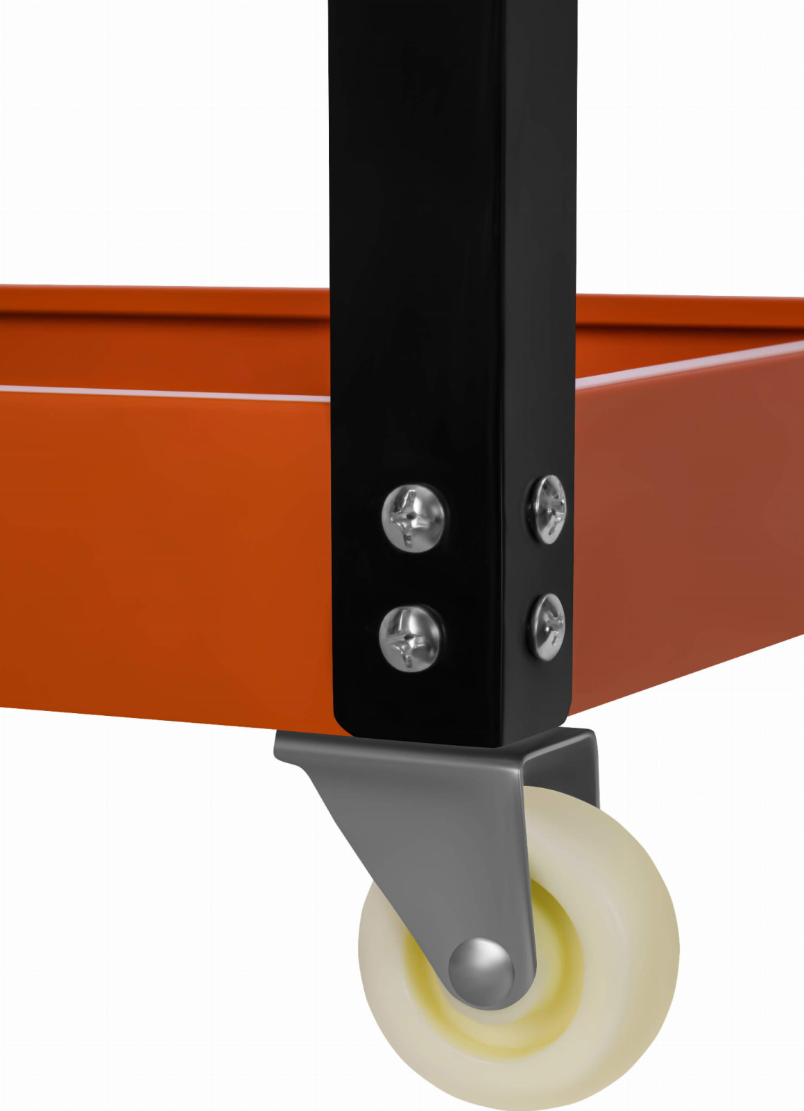 Carucior atelier cu 3 rafturi din otel si roti pentru organizare scule ...