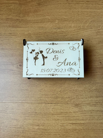 Accesorii nuntă - Cutie verighete Model 2