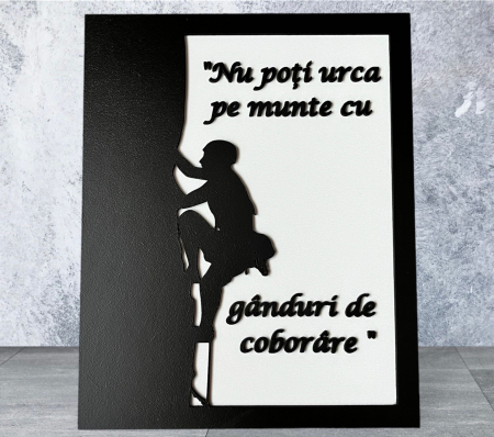 Tablouri - Tablou din lemn cu mesaj motivational