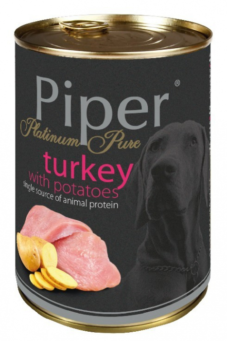 Hrana umeda Piper Platinum Pure, Curcan si Cartofi, 400 g [1]