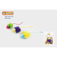 Jucarie pentru pisici soricel  6 cm YM1423 [1]