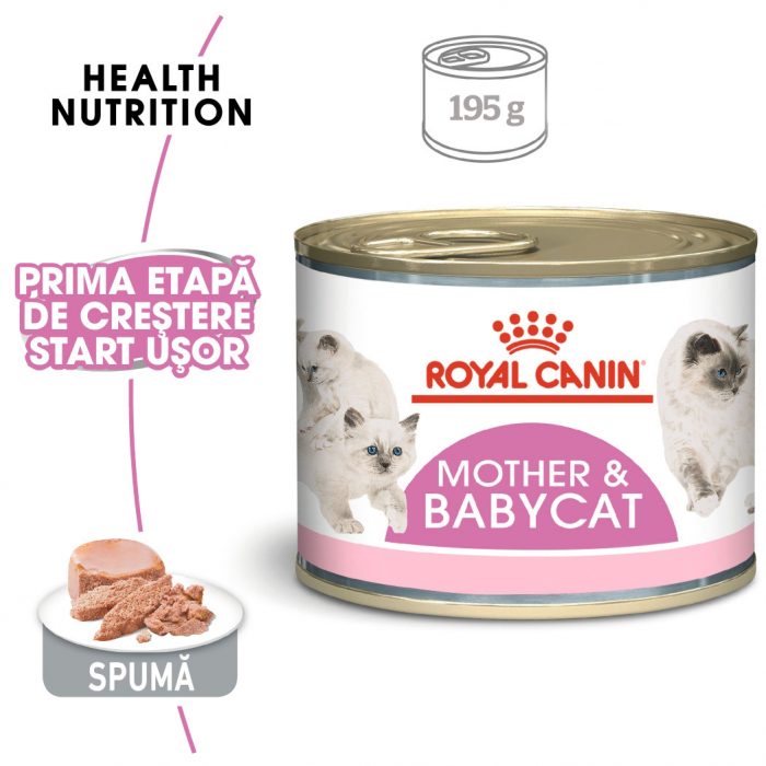 ROYAL CANIN MOTHER & BABYCAT CAN MOUSSE 195 g [1]