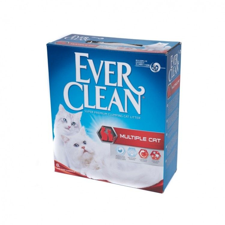 Nisip Igienic Ever Clean Multiple Cat, 10 l [1]