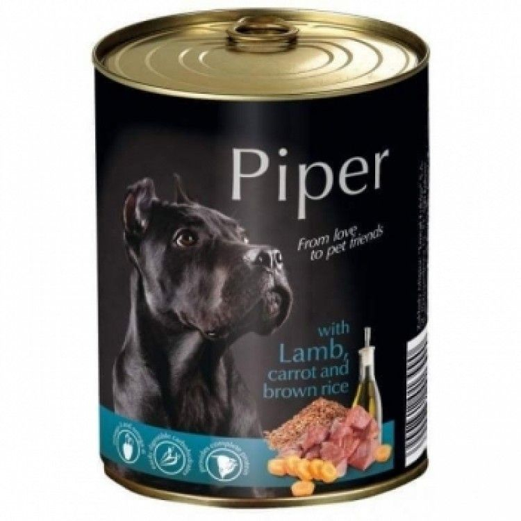 Piper Adult Dog, Miel, Morcovi Si Orez Brun, 400 g [1]
