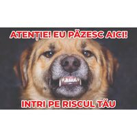 Placuta avertizare 15x25cmx3mm ''EU PAZESC AICI'' PA-14 [1]