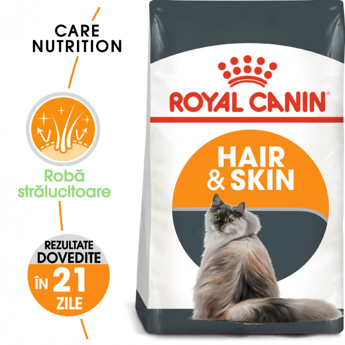 Royal Canin Hair & Skin Care Adult, hrană uscată pisici, piele și blană, 10 kg [1]
