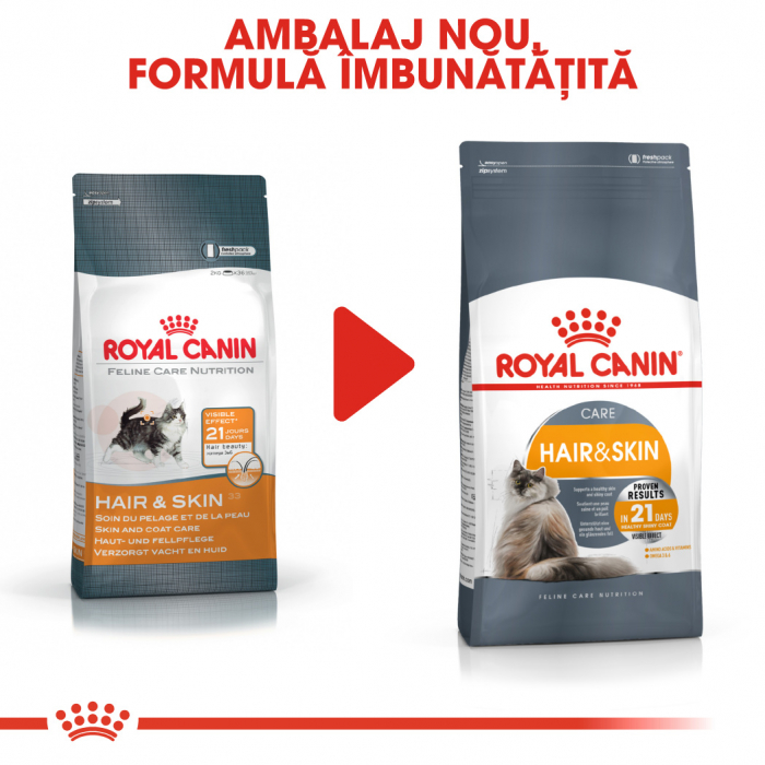 Royal Canin Hair & Skin Care Adult, hrană uscată pisici, piele și blană, 4 kg [2]