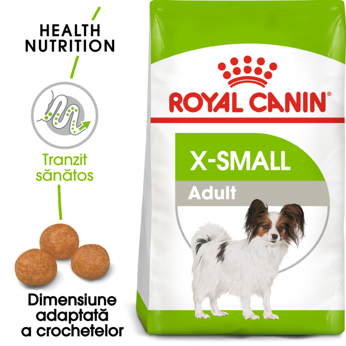 Royal Canin X-Small Adult, hrană uscată câini, 500 g [1]