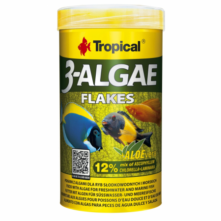 Pesti - 3-ALGAE FLAKES Tropical Fish, 12g