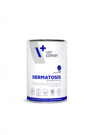 Diete Veterinare - 4T Dieta umeda DERMATOSIS DOG, somon si cartofi, 400Gr