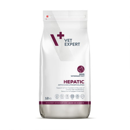 Caini - 4T Dieta Veterinara HEPATIC DOG, VetExpert, 12 kg