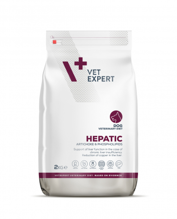 Diete Veterinare - 4T Dieta Veterinara, HEPATIC DOG, VetExpert, 2 kg