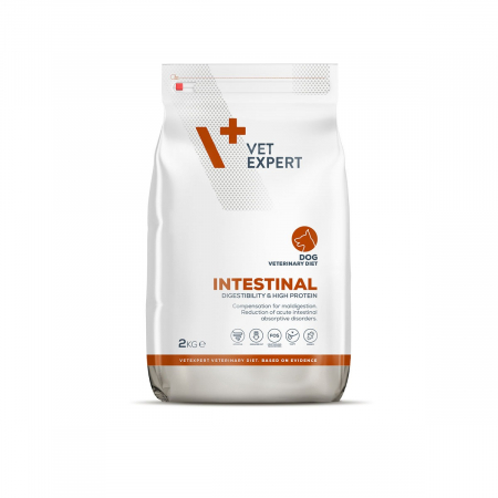 Caini - 4T Dieta Veterinara INTESTINAL DOG, VetExpert,  2 Kg