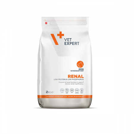 4T Dieta Veterinara RENAL DOG, VetExpert, 2 Kg