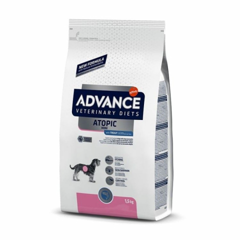 Caini - Advance Dog Atopic Derma Care Mini cu Pastrav, 1.5 kg