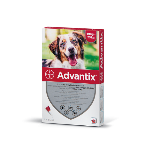 Caini - Advantix 250 Caini (10 - 25 kg), 1 pipeta