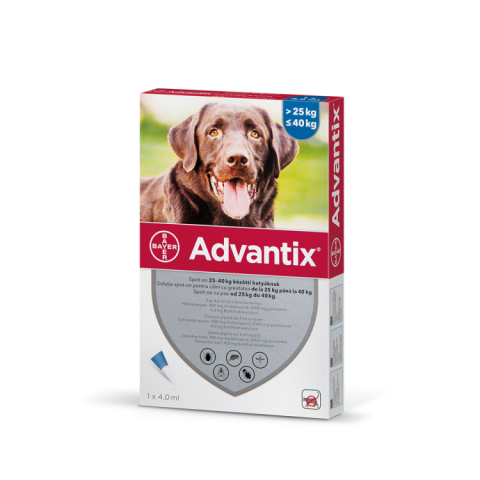 Caini - Advantix 400 Caini (25 - 40 kg), 1 pipeta