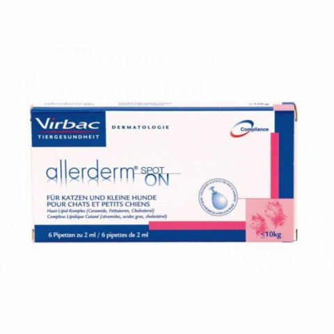 Caini - Allerderm Spot On 2 ml (< 10 kg), 6 pipete