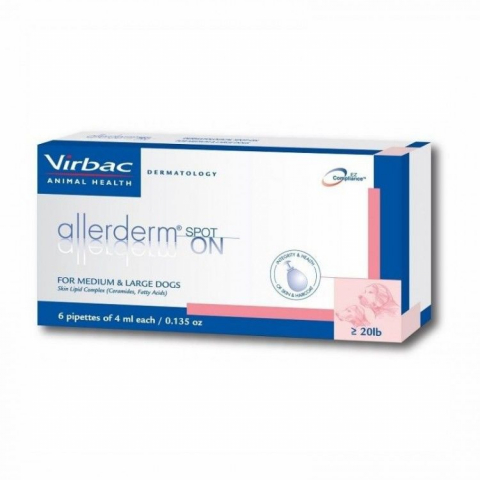 Caini - Allerderm Spot On 4 ml (> 10 kg), 6 pipete