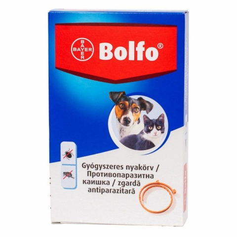 Caini - Bolfo Zgarda Antiparazitara Pisica & Caine, 38 cm