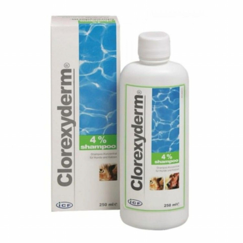 Caini - Clorexyderm Sampon 4%, 250 ml