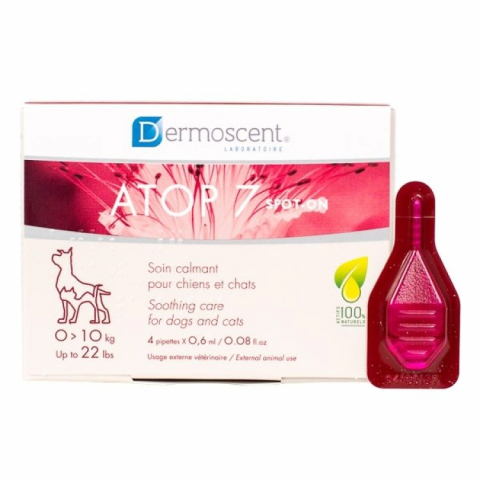 Pisici - Dermoscent Atop 7 Spot On for Dogs and Cats 0-10 kg