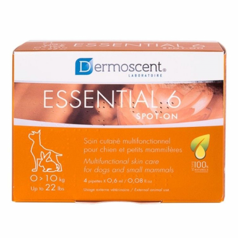 Caini - Dermoscent Essential 6 spot-on Caine 0-10 kg x 4 pipete