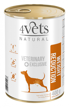 Diete Veterinare - Dieta veterinara Weight Reduction pentru caini 4VetS, 400g