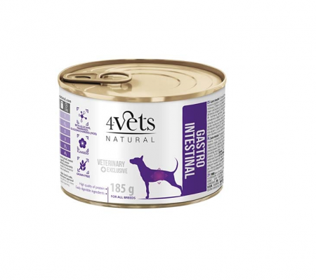 Diete Veterinare - Dieta veterinara Gastro Intestinal Support pentru caini 4VetS, 185 g