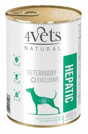 Diete Veterinare - Dieta veterinara Hepatic Support pentru caini 4VetS, 400 g