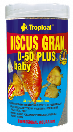 Pesti - DISCUS GRAN D-50 PLUS BABY Tropical Fish, 100ml/52g