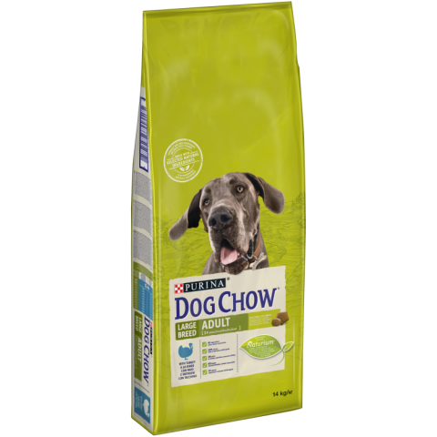 Caini - DOG CHOW Adult, Talie Mare, Curcan, 14 kg
