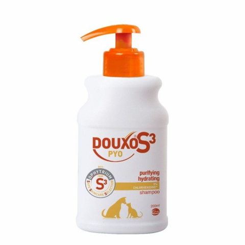 Pisici - Douxo S3 Pyo Sampon Chlorhexidine, 200 ml