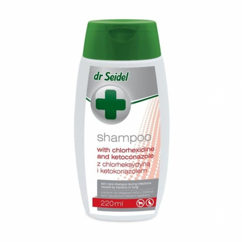 Caini - Dr. Seidel Sampon Clorhexidina si Ketoconazol, 220 ml