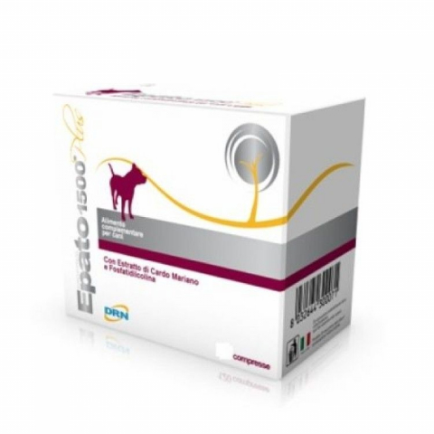 Caini - Epato 1500, 32 tablete masticabile