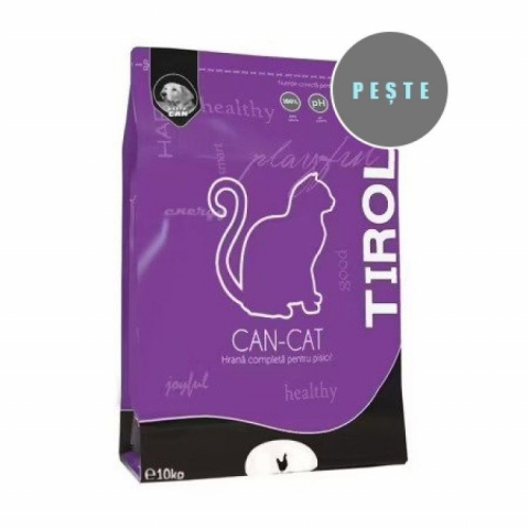 Pisici - Extru Can Tirol Can-Cat, Ficat/ Peste, 10 kg