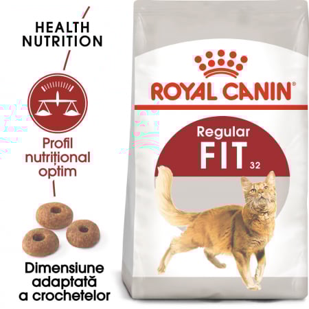 Mancare Uscata Pisica - ROYAL CANIN Fit32 Adult, hrană uscată pisici, activitate fizică moderată, 2 kg