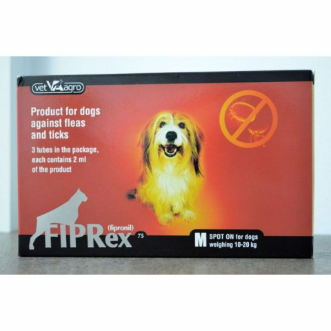 Caini - Fiprex 75 M 3 pipete