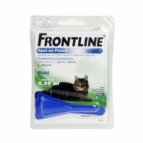 Pisici - Frontline Spot On Pisica - 1 Pipeta Antiparazitara