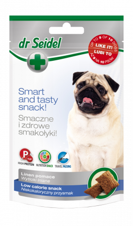 Caini - Gustare pentru caini cu continut scazut de calorii, Dr. Seidel, 90g