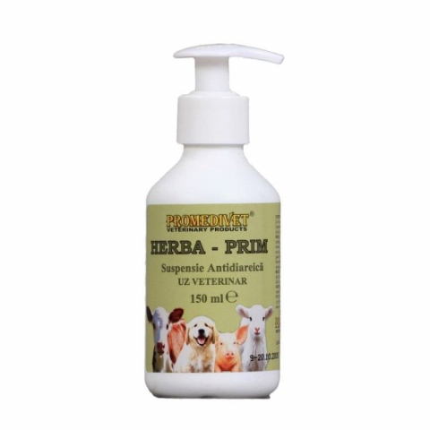 Pisici - Herba Prim suspensie antidiareica, 150 ml