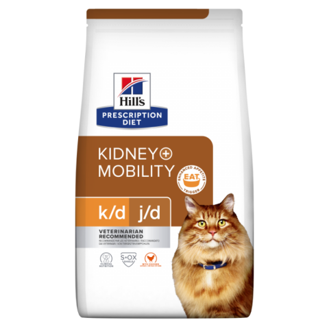 Pisici - Hill's PD Feline K/D + Mobility, 3 kg