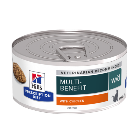 Pisici - Hill's PD Feline W/D Minced Chicken, 156 g