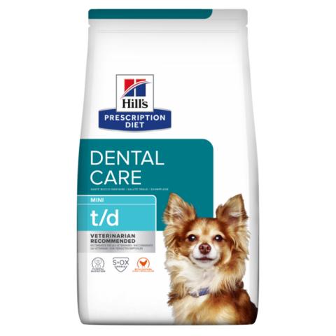 Caini - Hill's PD t/d Dental Care Mini, 3 kg